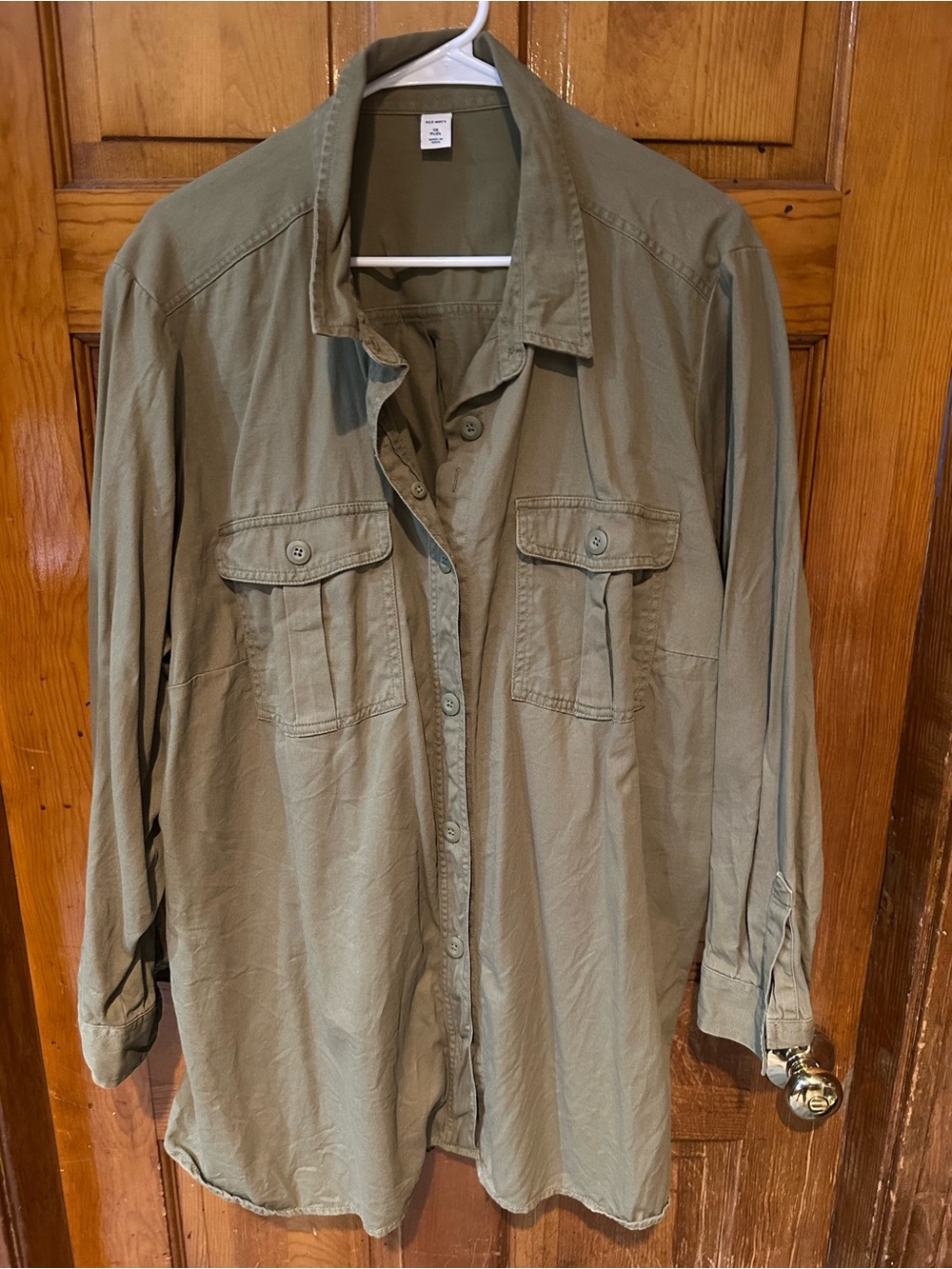 Old Navy Utility Button-Down Shirt in Olive